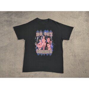 Saweetie Shirt Adult Womens Medium Black So Icy Summer Tour Short Sleeve